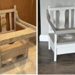Potty chair makeover, before and after